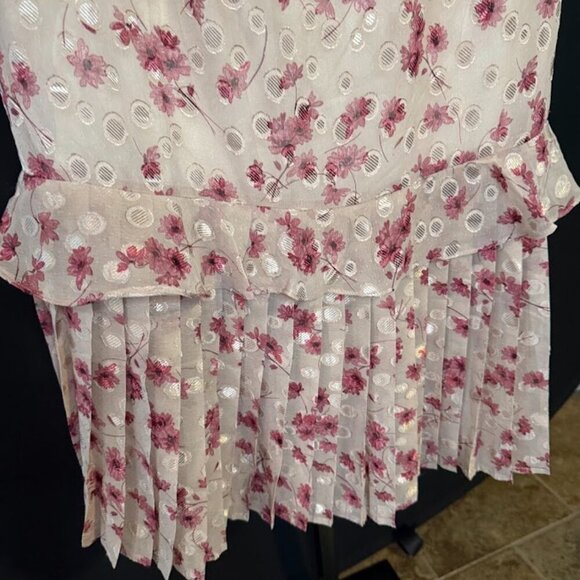 Lulu's Terrace Views Taupe Floral Print Tiered Midi Dress - Picture 5 of 8